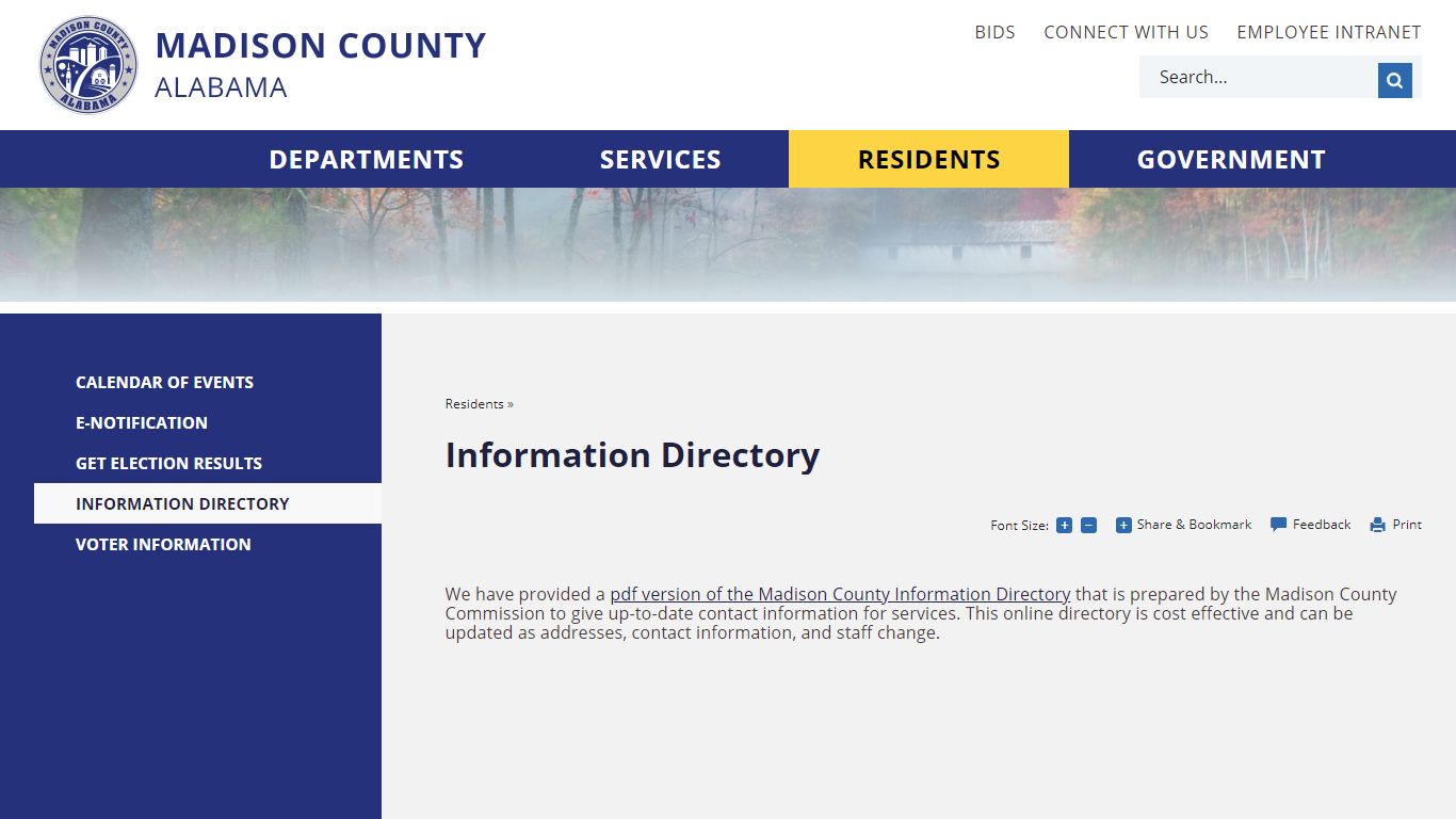 Information Directory | Madison County, AL